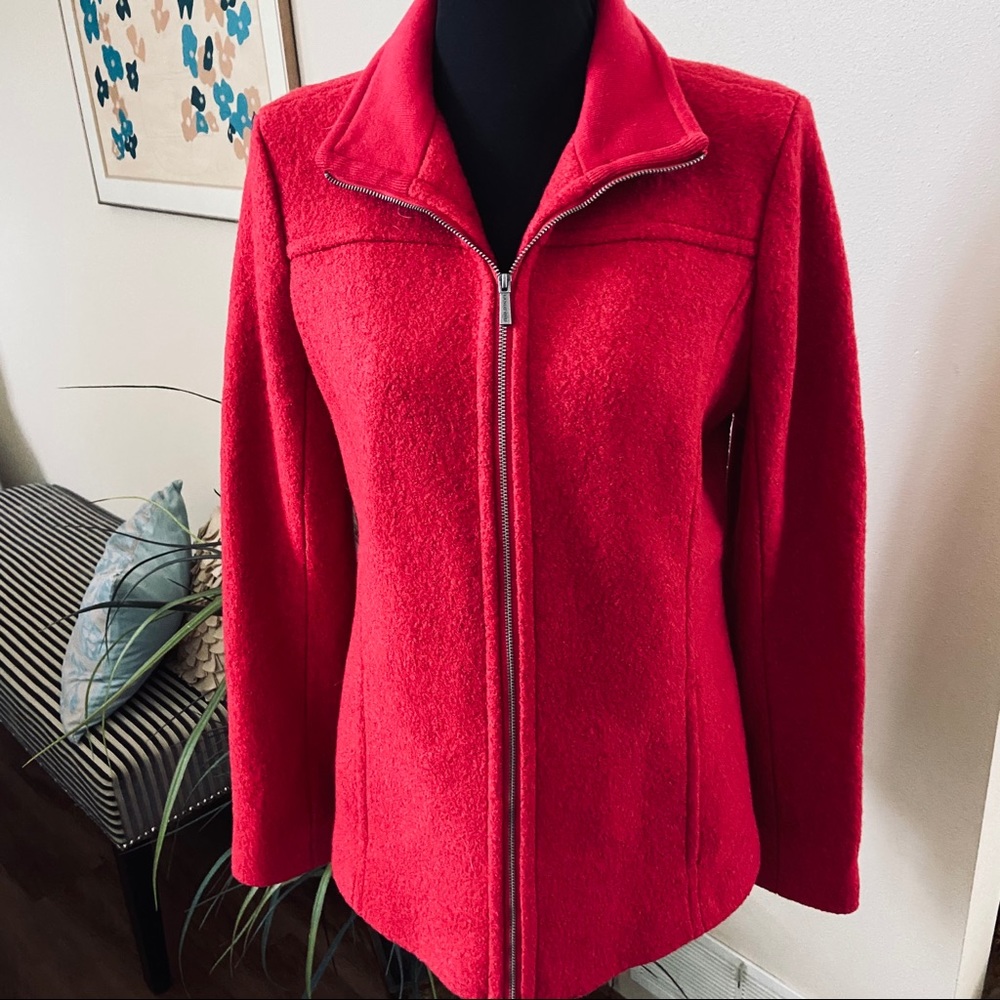 ♥️ Lands’ End Wool Blend Jacket 8